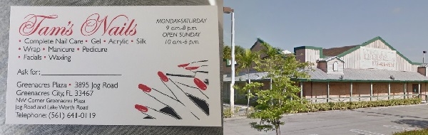 Tam’s Nails 3895 S Jog Rd Greenacres Florida 