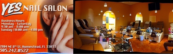 Yes Nail Salon 2804 NE 8th St Homestead Florida 